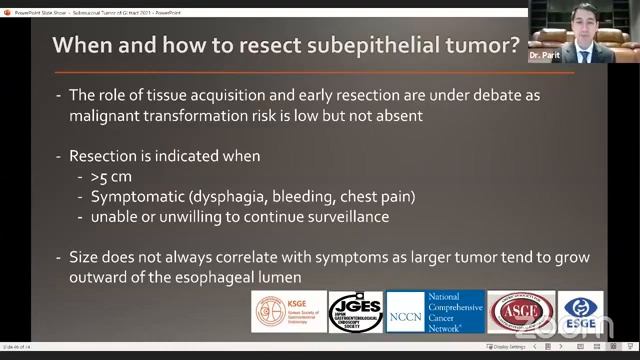 Subepithelial tumor in GIT management. Resection etc case based discussion. смотреть онлайн