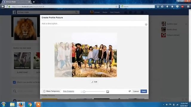 How to Upload Full size profile picture without cropping on Facebook 2017 смотреть онлайн