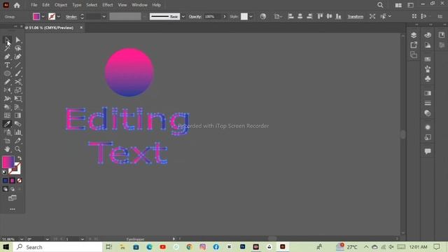 How to Add Gradients in Editing Text| Editable Text in Adobe Illustrator | Gradient Effects смотреть онлайн