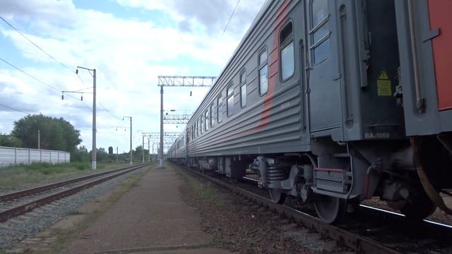 ТЭП70БС-037 с пассажирским поездом №380 Камышин - Москва смотреть онлайн