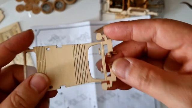 Assembly Vintage Car Wooden Puzzle Model TG504