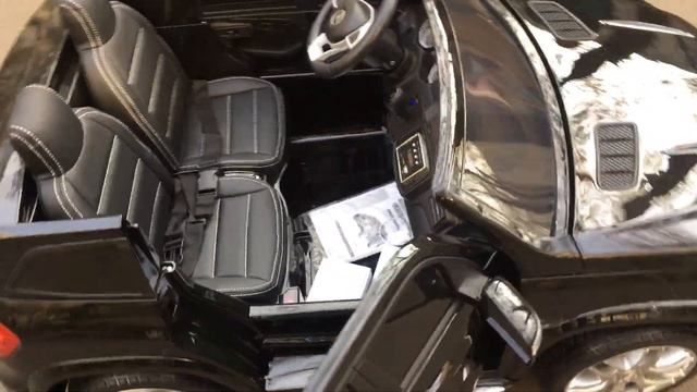 Обзор детская машинка электромобиль машинка Мерседес Бенц ГЛС63 Mercedes Benz GLS63 смотреть онлайн