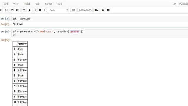 Pandas Read CSV by Column смотреть онлайн