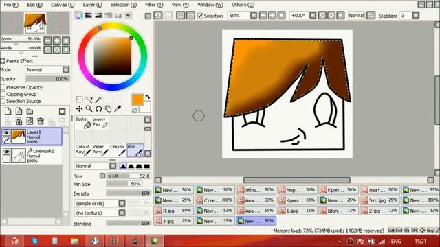 SpeedArt в Paint Tool SAI смотреть онлайн