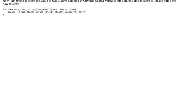 Drupal: How to store Ajax Return value into variable after clicking the Submit button? смотреть онлайн