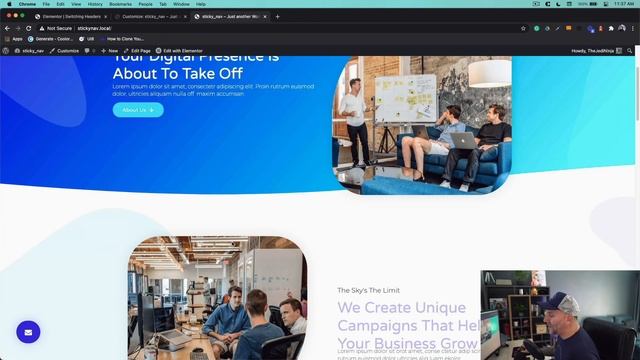 Changing Headers On Scroll with Elementor Sticky Headers смотреть онлайн