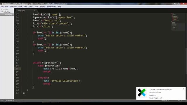 Simple Calculator in PHP (Part3) смотреть онлайн