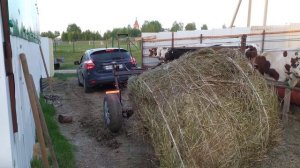 Прицеп-самозагрузчик для рулонов сена. С электронными тормозами. Тест-драйв.