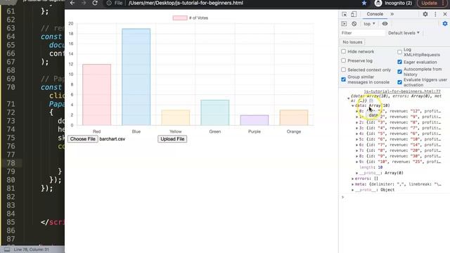 How to update a chart dynamically based on csv files in Chart JS смотреть онлайн