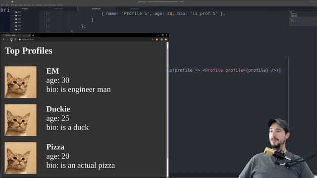 React.js components, props, and state explained смотреть онлайн