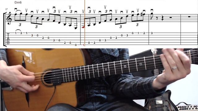 Gypsy Jazz Guitar Lick Lesson - Tchavolo Swing Free Tab смотреть онлайн