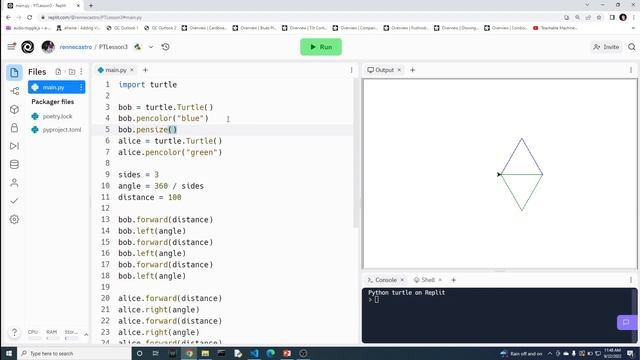 Python Turtle Lesson 3 смотреть онлайн