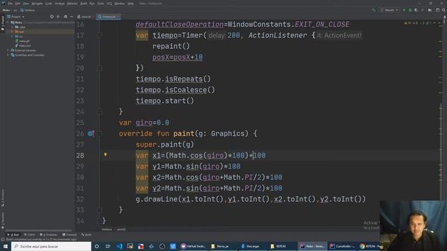 Crear un cuadro y girarlo con Graphics en Kotlin (Curso de Kotlin desde cero [96])??? смотреть онлайн
