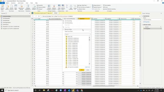 Power BI Dataset Incremental Refresh смотреть онлайн