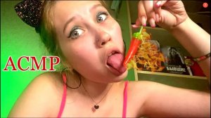 АСМР ЛИКИНГ САМЫЙ ОСТРЫЙ ЛЕДЕНЕЦ ОГНЕННЫЙ ПЕРЧИК | ASMR LICKING THE MOST SHARP LOLLIPOP FIRE PEPPER