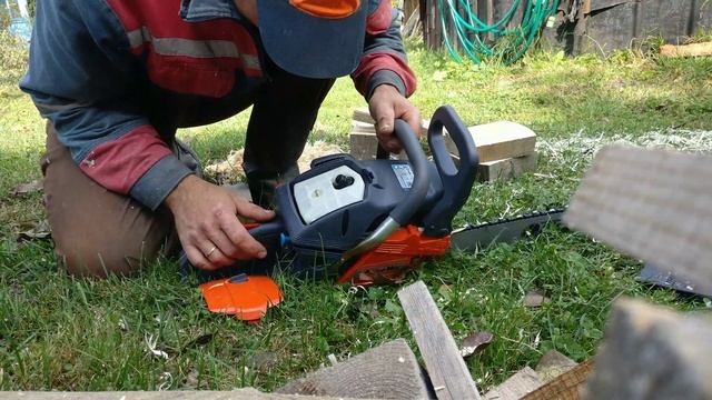 Итальянская пила с китайским акцентом. Oleo mac 56 олео мак часть_2. Пробую в деле