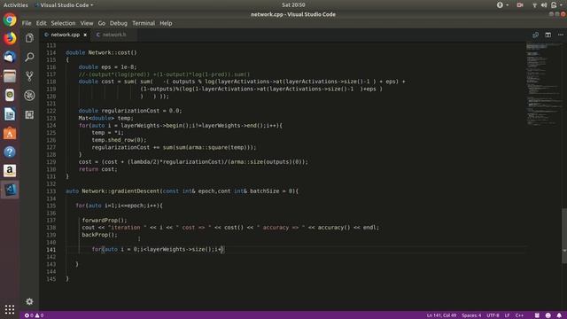 Gradient descent in C++ смотреть онлайн