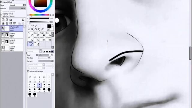 РИСУЕМ АРТ МЫШКОЙ в paint tool SAI / ч.1 [SPEED ART] смотреть онлайн