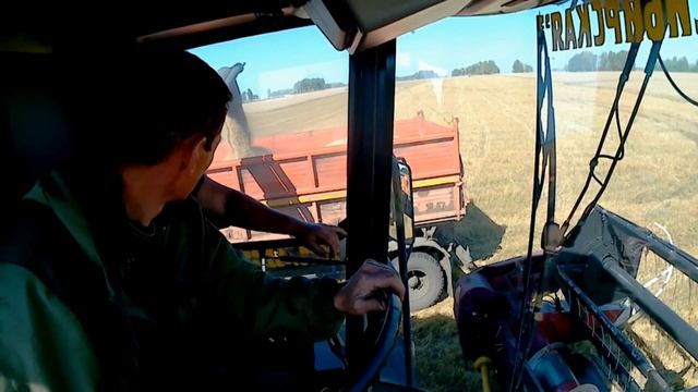 Палессе GS812//обмолот овса напрямую смотреть онлайн