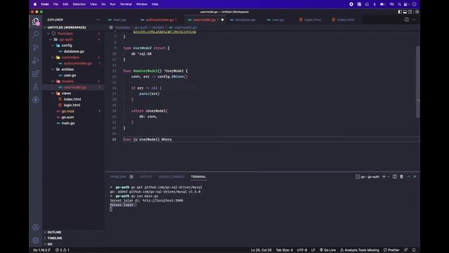 Golang Session Login and Register with MySQL Part 1 - Login dan Logout (Bahasa Indonesia) смотреть онлайн