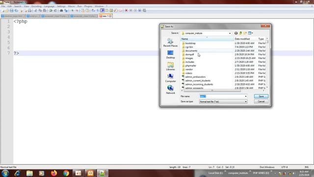 4. PHP TUTORIAL - First PHP script смотреть онлайн