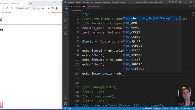Curso de PHP 8 Aula 021 Como Criar uma Função para Resumir Textos Passo a Passo смотреть онлайн