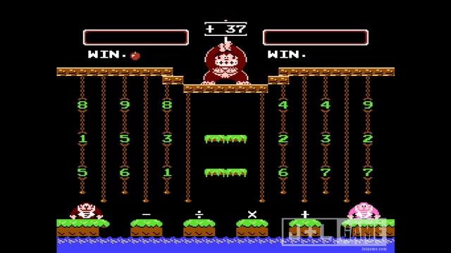 10 Minute Gameplay: Donkey Kong Jr. Math (1985) NES смотреть онлайн