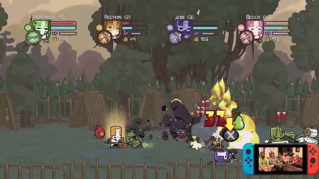 Flooded Temple! Corn Boss! Let's Play Castle Crashers Episode 8! Multiplayer Gaming! смотреть онлайн