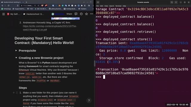 Hackerschool AY 22/23 S 5: Intro to Web3 смотреть онлайн