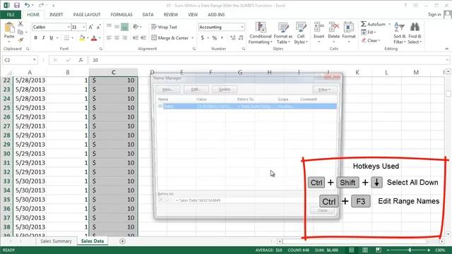 Excel - Sum Within a Custom Date Range With the SUMIFS Function смотреть онлайн