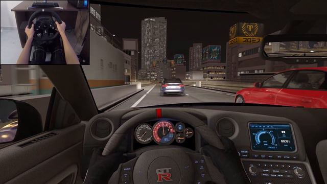 1500HP Nissan GTR R35 - Midnight Drive - Assetto Corsa | Logitech g920 gameplay смотреть онлайн