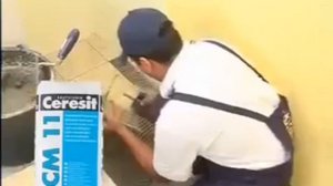 Как положить плитку на плиточный клей Ceresit CM 11