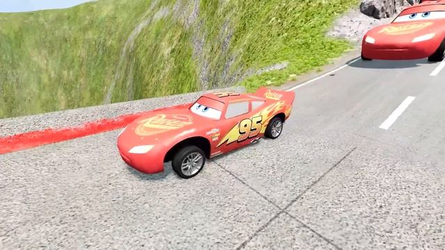 Big & Small Lightning Mcqueen vs Big & Small Francesco Bernoulli Impossible Triple Loop BridgeBeamn смотреть онлайн