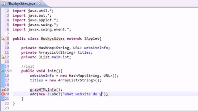 Intermediate Java Tutorial - 30 - init for Networking Applet смотреть онлайн