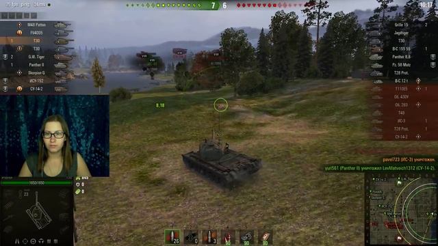 Ночной World of Tanks смотреть онлайн