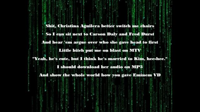 The real Slim Shady with lyrics : When Eminem dissed Christina Aguilera and Britney Spears смотреть онлайн