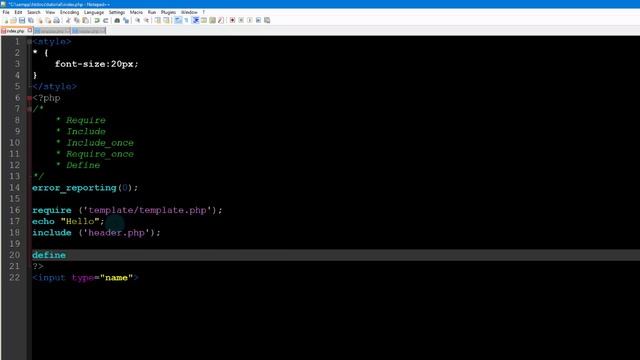 Course Learn PHP Full Tutorial (Part 3) CODES (Require Include Define Defined) смотреть онлайн