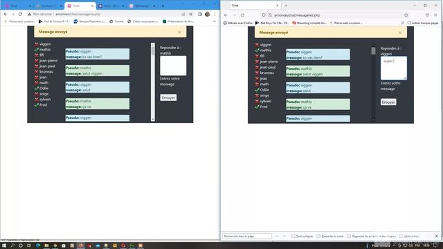 Tchat Php ajax et sql ! смотреть онлайн