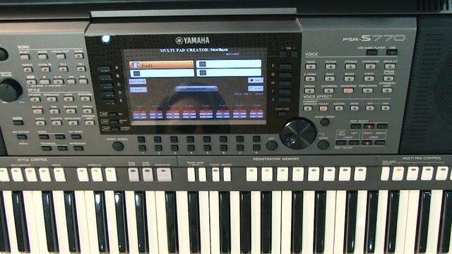 Yamaha PSR-S — Запись пользовательских мультипэдов смотреть онлайн