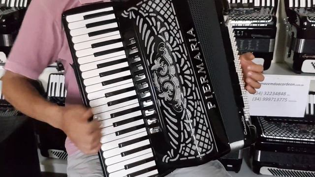 (VENDIDA) Acordeon 120 baixos piermaria dupla ressonância смотреть онлайн