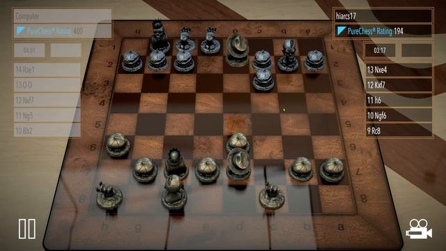 PURE CHESS GAME 4 THINKER LEVEL...USING THE HOLLOWEEN CHESS PIECES...WATCH & ENJOY THE GAME! смотреть онлайн
