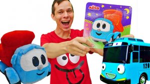 Грузовичок Лева и мультфильмы для детей! Автобус Тайо собирает овощи и паззл! Песенка - учим овощи