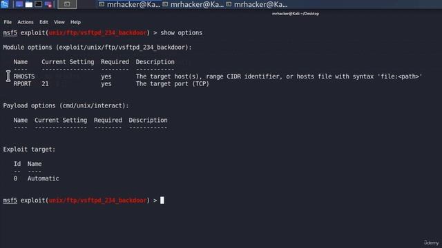 46 Exploiting vsftpd 2.3.4 - Our First Exploit смотреть онлайн