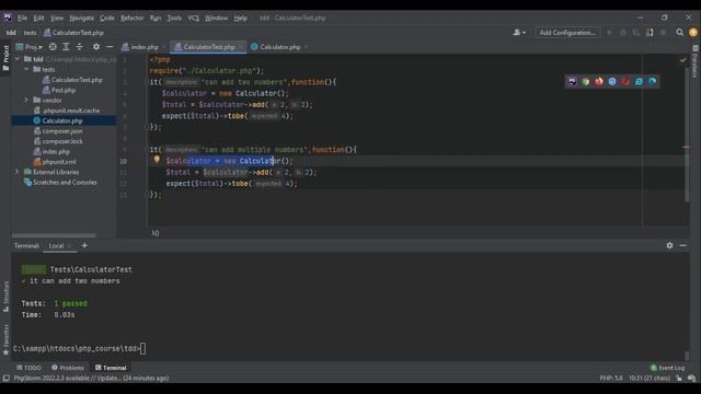 How to Build a Simple Calculator in PHP using TDD - PHP Project - PHP Tutorial Beginner to Advanced смотреть онлайн