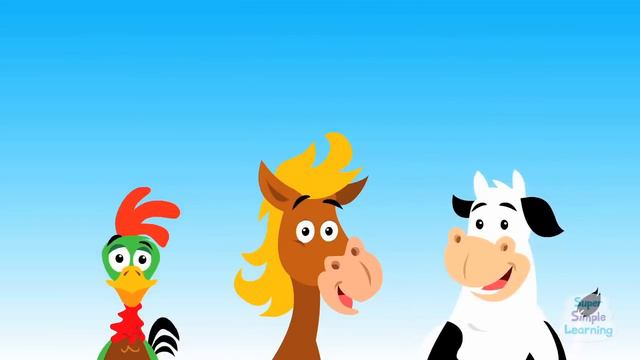 The Animals On The Farm _ Animals and Farm Song for Kids _ Super Simple Songs смотреть онлайн