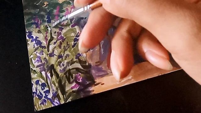 Cô gái đáng yêu được vẽ bằng màu Gouache | Gouache painting | Speed paint смотреть онлайн