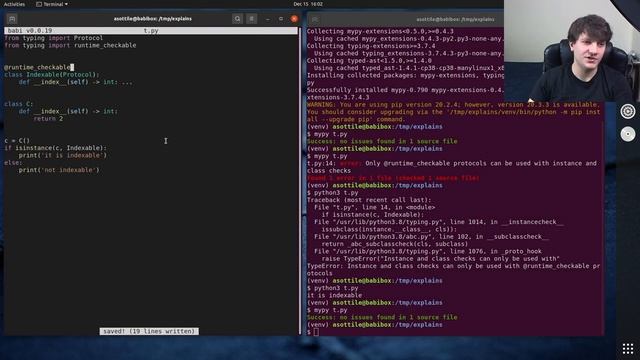 typing: Protocol + @runtime_checkable (intermediate) anthony explains #187 смотреть онлайн