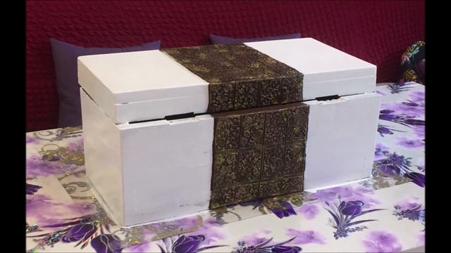 Декор деревянного ящика своими руками. DIY. смотреть онлайн