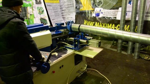 Спирально навивной станок TFM 1250M www.maxima-com.ru смотреть онлайн