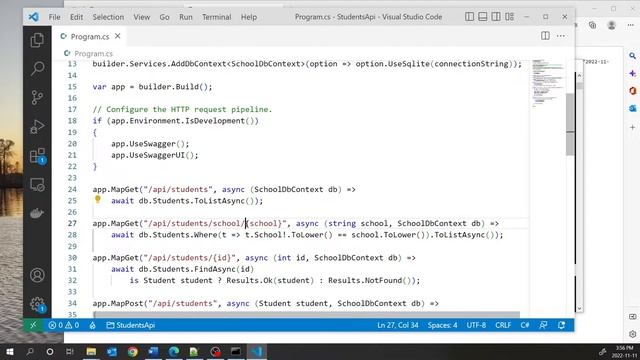 ASP.NET 6 Minimal Web API with SQLite смотреть онлайн